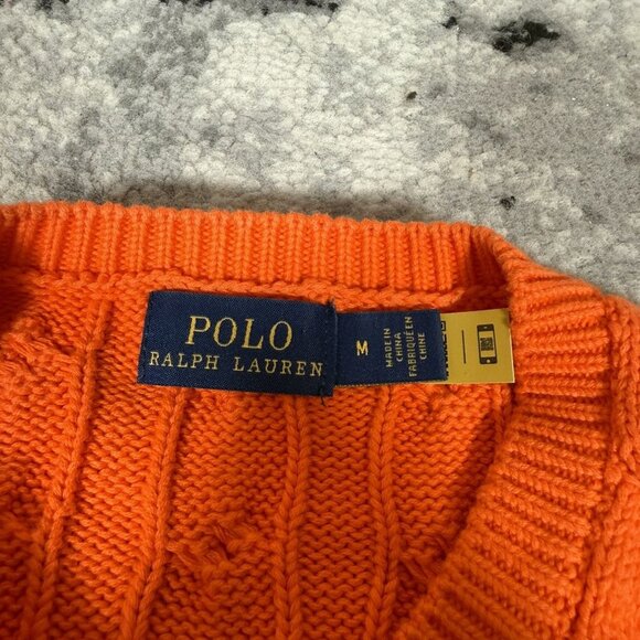 Polo Ralph Lauren Cable Knit Cotton Crew Neck Cardigan - Picture 6 of 7